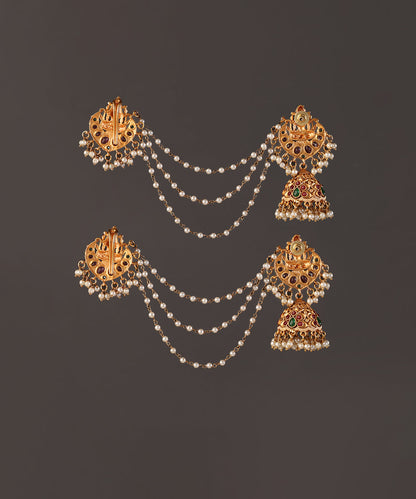 Ayat_Handcrafted_Alloy_Gold_Plated_Earrings_With_Kaanchain_And_Semi_Precious_Stones_WeaverStory_03