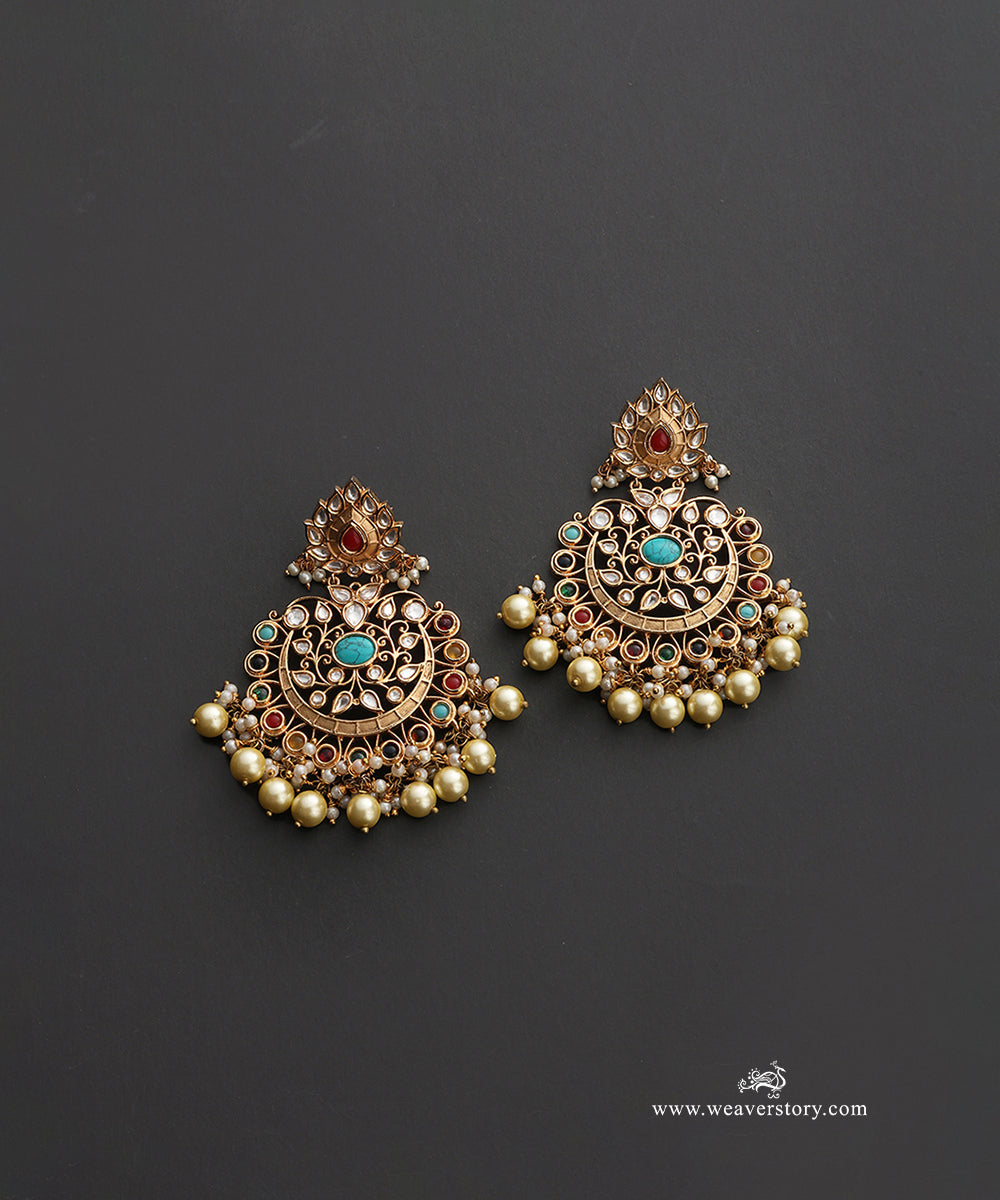 Niyati_Handcrafted_Gold_Plated_Alloy_Earrings_WeaverStory_02