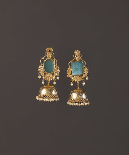 Zara_Handcrafted_Alloy_Gold_Plated_Jhumki_Earrings_WeaverStory_03