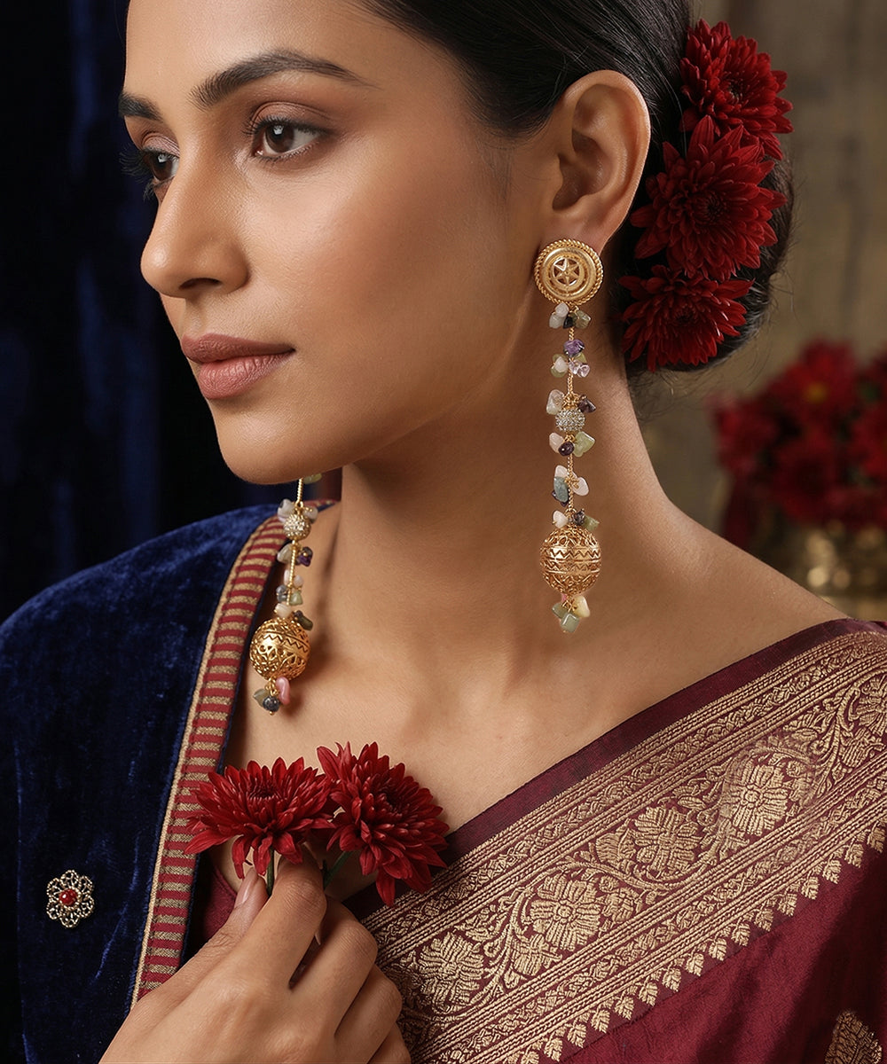 Samaira Handcrafted Gold Plated Earrings