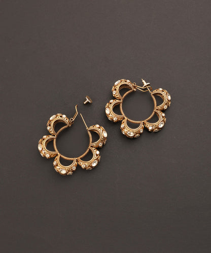 Sehar_Handcrafted_Alloy_Gold_Plated_Earrings_With_Semi_Precious_Stones_WeaverStory_03