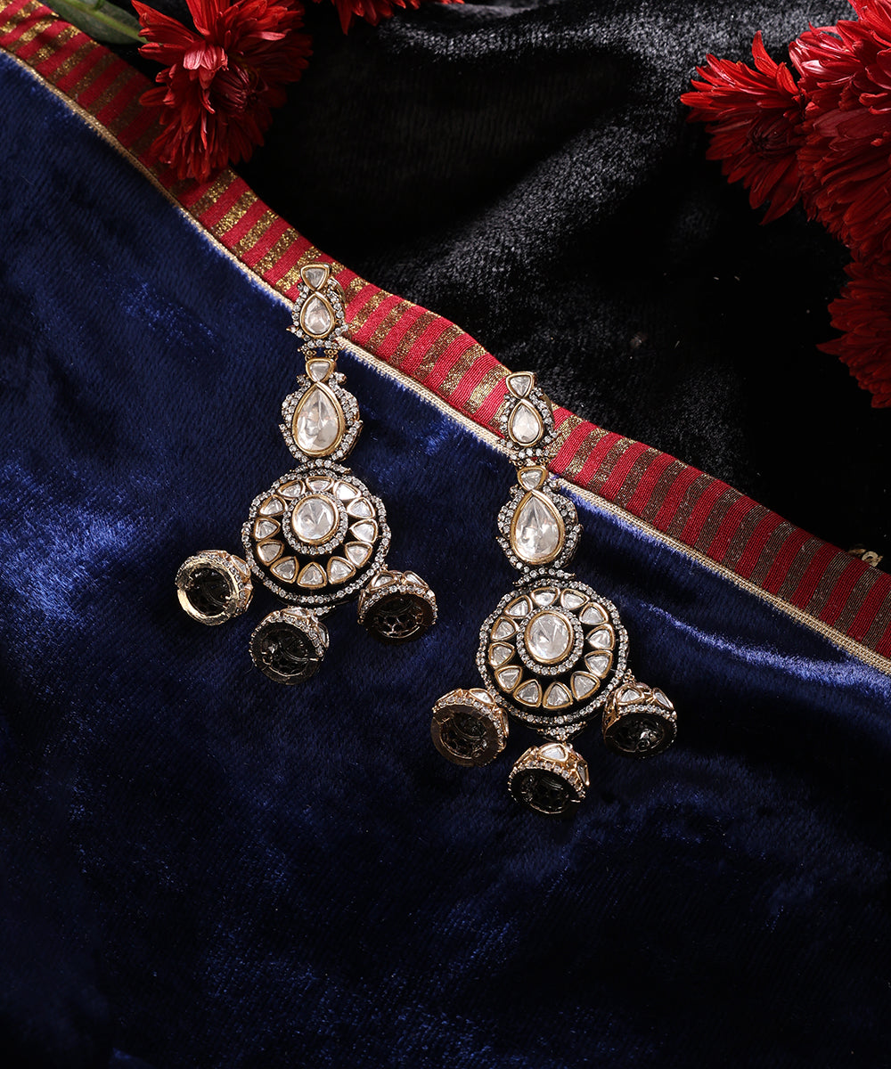 Dhara_Handcrafted_Alloy_Gold_Plated_Earrings_With_Semi_Precious_Stones_And_Pearls_WeaverStory_01