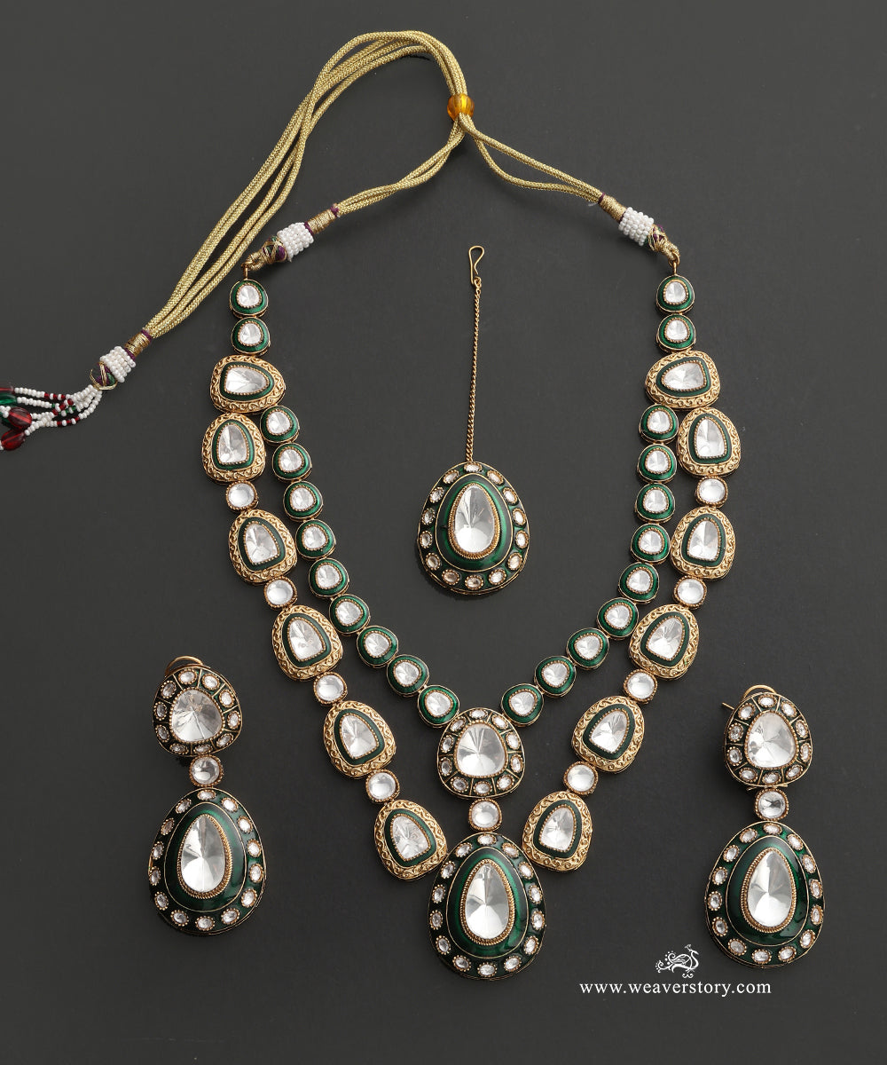 Ayat_Handcrafted_Do_Ladi_Alloy_Necklace_Set_With_Gold_Plating_WeaverStory_02
