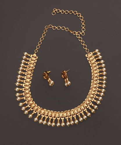 Parisa_Handcrafted_Alloy_Gold_Plated_Necklace_Set_With_Pearls_And_Semi_Pecious_Stones_WeaverStory_02