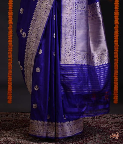 Blue_and_Purple_dual_tone_Kadhwa_banarasi_saree_with_konia_pallu_WeaverStory_04