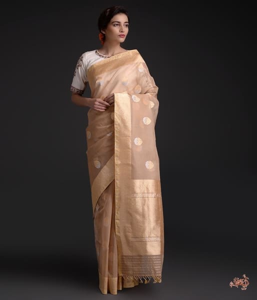 Golden_beige_Banarasi_handloom_Kora_Silk_Saree_with_Kadhwa_Motifs_WeaverStory_02