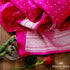 Handwoven_Bnaarsi_organza_dupatta_in_hot_pink_with_silver_zari_weave_WeaverStory_01