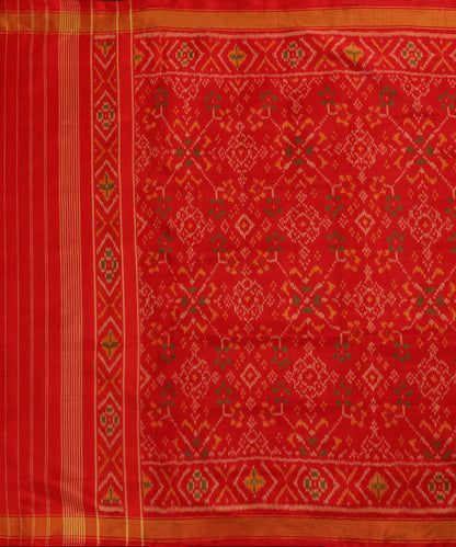 Handloom_Red_Pure_Mulberry_Silk_Ikat_Patola_Dupatta_WeaverStory_02