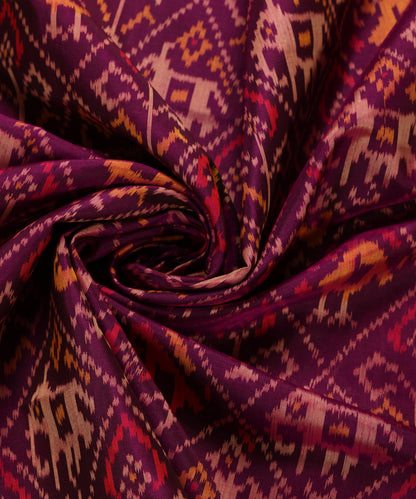 Handloom_Purple_Pure_Mulberry_Silk_Ikat_Patola_Dupatta_With_Hathi_Popat_Motif_WeaverStory_05