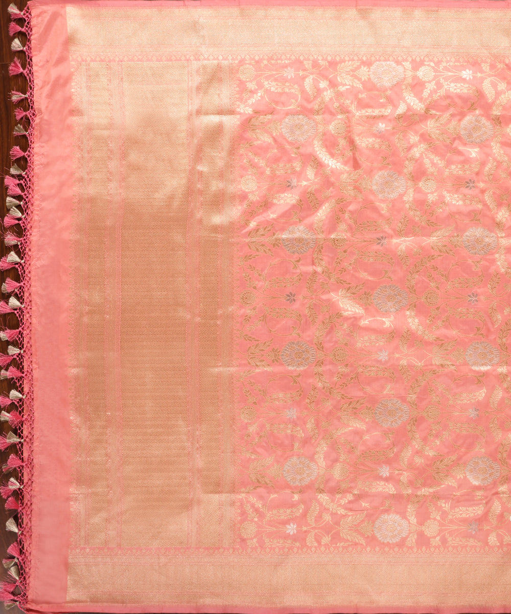 Light_Pink_Handloom_Pure_Katan_Silk_Banarasi_Dupatta_With_Mehraab_Jaal_And_Silver_Meena_WeaverStory_02