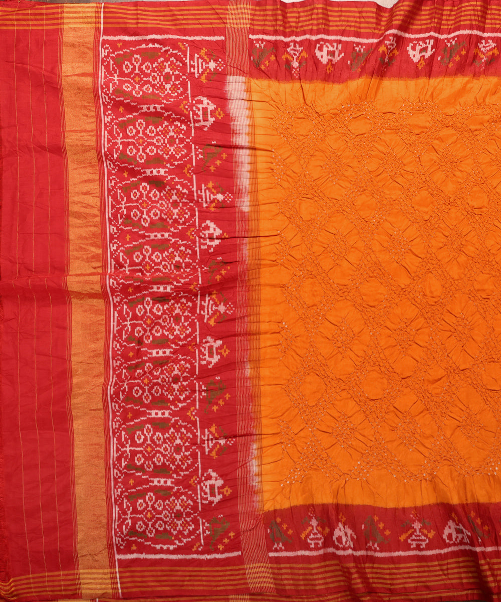 Mustard_And_Red_Handloom_Pure_Mulberry_Silk_Bandhej_Patan_Patola_Dupatta_WeaverStory_02