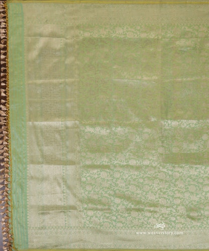 Handloom_Lemon_Green_Pure_Katan_Silk_Kimkhab_Shikargah_Banarasi_Dupatta_WeaverStory_02