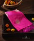 Hot_Pink_Handloom_Pure_Katan_Silk_Banarasi_Dupatta_With_Guldasta_Motif_Kadhwa_Boota_WeaverStory_01