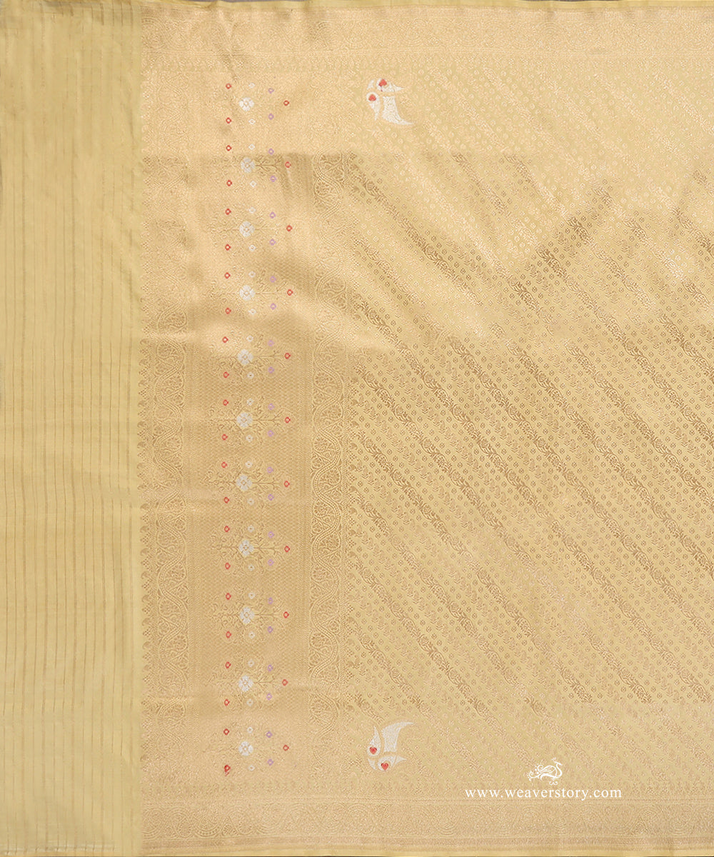 Lemon_Yellow_Handloom_Pure_Katan_Silk_Banarasi_Dupatta_With_Gold_Zari_Aada_Jaal_WeaverStory_02