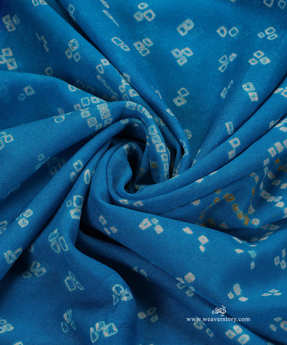 Handloom_Green_And_Pink_Pure_Georgette_Dupatta_WeaverStory_05