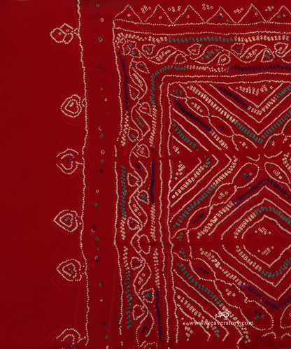 Handloom_Maroon_Pure_Georgette_Dupatta_WeaverStory_02