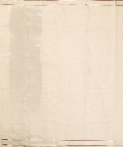 Off_White_Handloom_Pure_Tissue_Chanderi_Dupatta_With_Thin_Brown_Lining_Border_WeaverStory_02