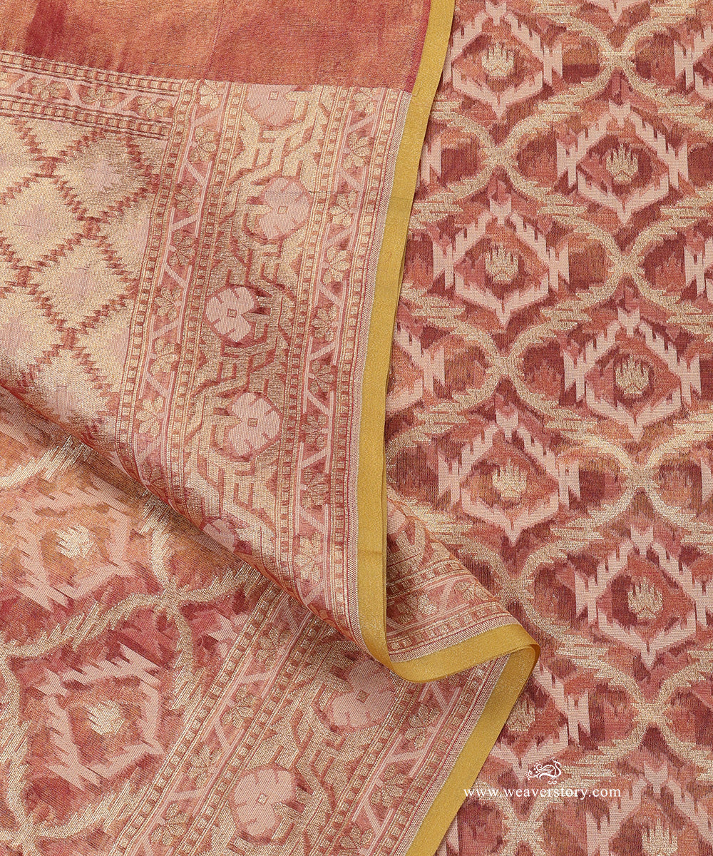 Rust_And_Gold_Pure_Cotton_Tissue_Banarasi_Jamdani_Dupatta_WeaverStory_04