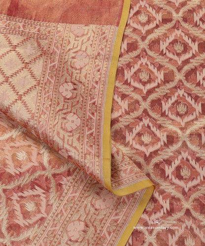Rust_And_Gold_Pure_Cotton_Tissue_Banarasi_Jamdani_Dupatta_WeaverStory_04