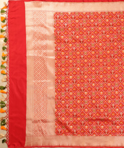 Red_Handloom_Pure_Katan_Silk_Banarasi_Patola_Dupatta_WeaverStory_02