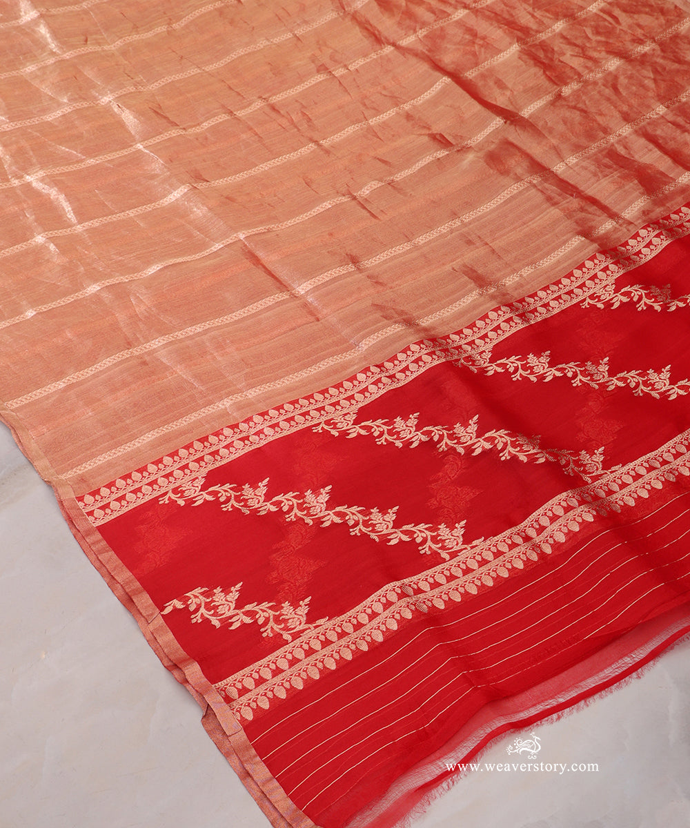 Neon_Pink_Handloom_Pure_Kora_Tissue_Dupatta_WeaverStory_03