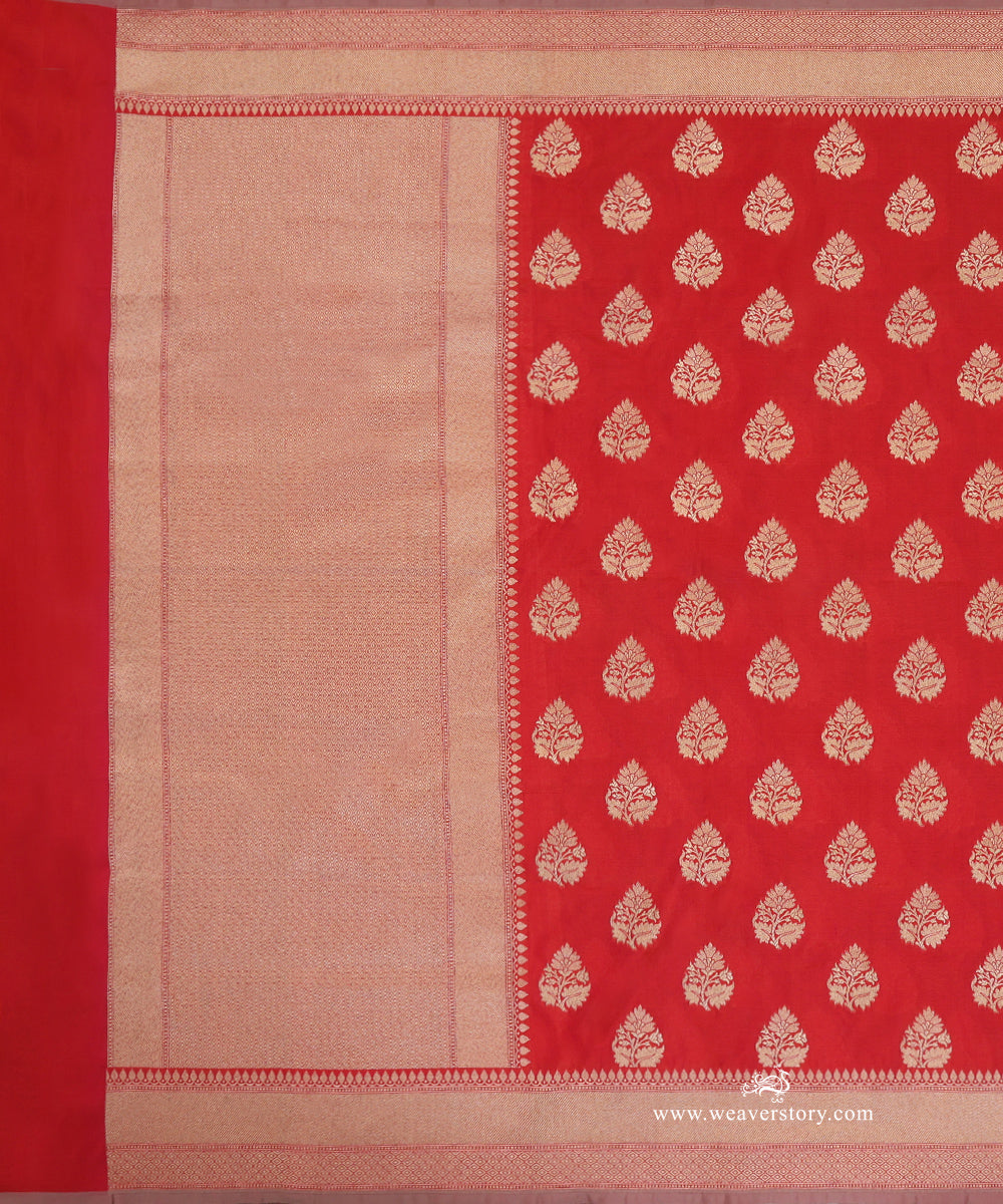 Pink_And_Orange_Dual_Tone_Handloom_Pure_Katan_Silk_Banarasi_Dupatta_WeaverStory_02