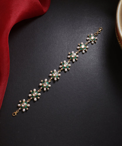 Maryan_Handcrafted_Pure_Silver_Bracelet_With_Pearls_And_Semi_Precious_Stones_WeaverStory_01