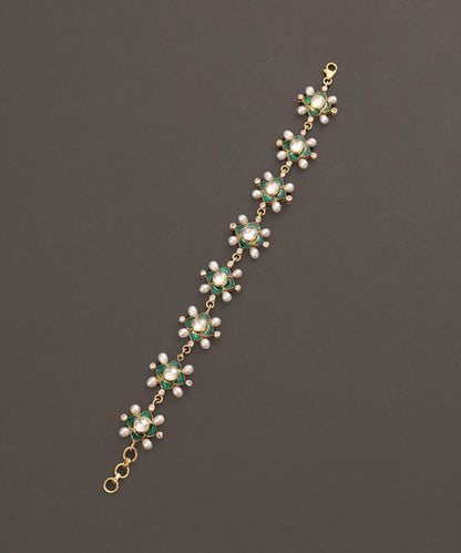Maryan_Handcrafted_Pure_Silver_Bracelet_With_Pearls_And_Semi_Precious_Stones_WeaverStory_03
