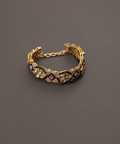Milan_Handcrafted_Pure_Silver_Bracelet_With_Semi_Precious_Stones_WeaverStory_03