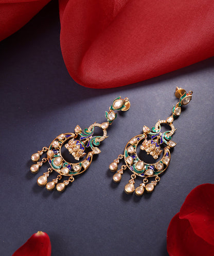 Delnaaz_Handcrafted_Pure_Silver_Chandbali_Earrings_With_Semi_Precious_Stones_WeaverStory_01