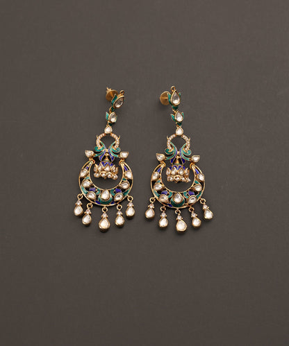 Delnaaz_Handcrafted_Pure_Silver_Chandbali_Earrings_With_Semi_Precious_Stones_WeaverStory_03