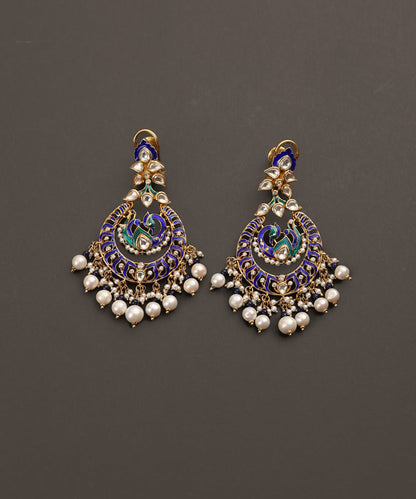Roxana_Handcrafted_Pure_Silver_Chandbali_Earrings_With_Semi_Precious_Stones_WeaverStory_03