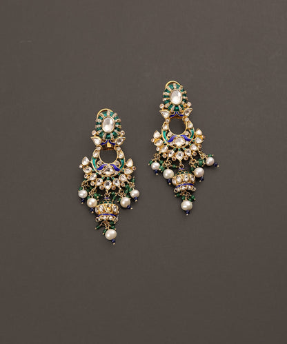 Paricheh_Handcrafted_Pure_Silver_Earrings_With_Pearls_And_Semi_Precious_Stones_WeaverStory_02