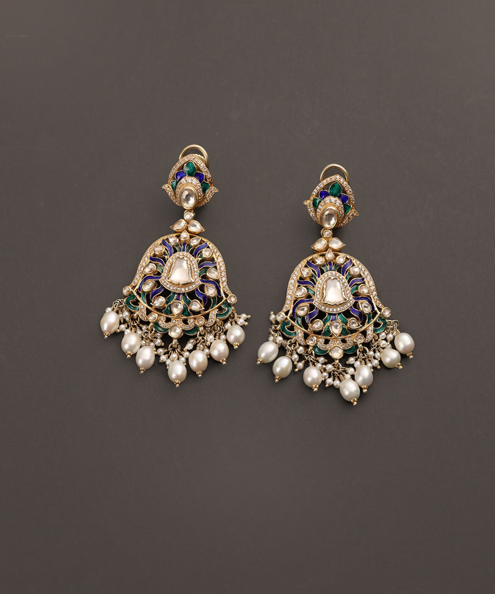 Zara_Handcrafted_Pure_Silver_Earrings_With_Semi_Precious_Stones_And_Pearls_WeaverStory_02