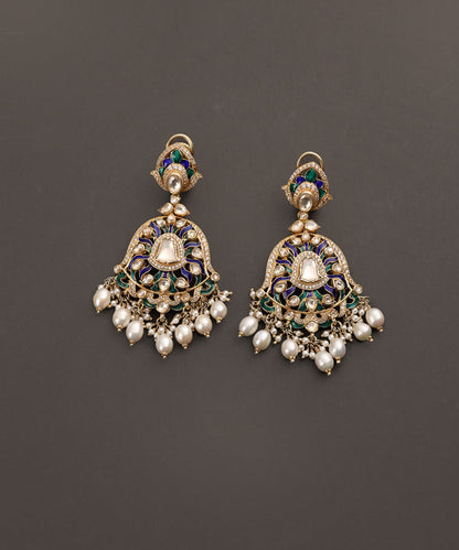 Zara_Handcrafted_Pure_Silver_Earrings_With_Semi_Precious_Stones_And_Pearls_WeaverStory_02