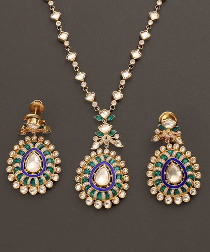 Zarmini_Handcrafted_Pure_Silver_Necklace_Set_With_Semi_Precious_Stones_WeaverStory_03