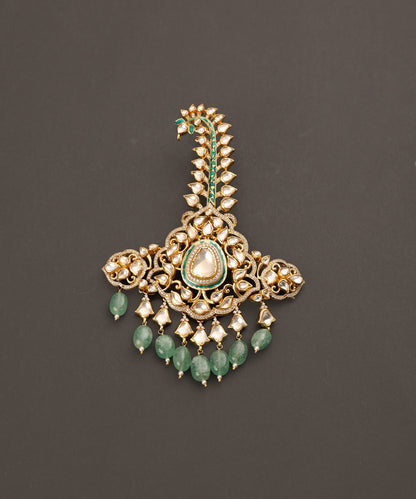 Farzaneh_Handcrafted_Pure_Silver_Kalgi_With_Semi_Precious_Stones_WeaverStory_02