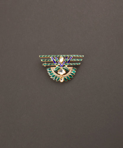Afsana_Handcrafted_Pure_Silver_Brooch_With_Semi_Precious_Stones_WeaverStory_02