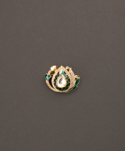Nigar_Handcrafted_Pure_Silver_Brooch_With_Semi_Precious_Stones_WeaverStory_02