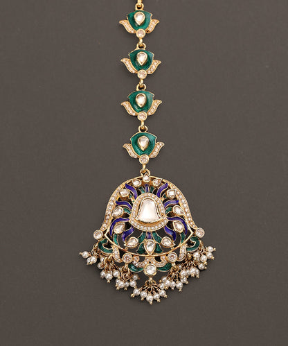 Soraya_Handcrafted_Pure_Silver_Maangtika_With_Semi_Precious_Stones_WeaverStory_03