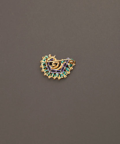 Gulnaaz_Handcrafted_Pure_Silver_Brooch_With_Semi_Precious_Stones_WeaverStory_03