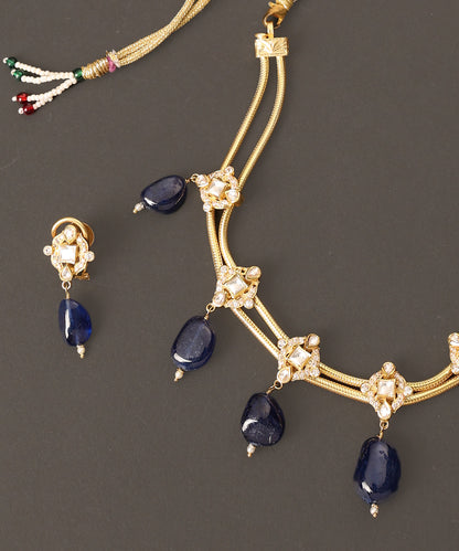 Zarrin_Handcrafted_Pure_Silver_Necklace_Set_With_Semi_Precious_Stones_WeaverStory_02