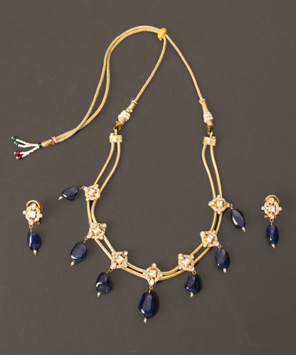 Zarrin_Handcrafted_Pure_Silver_Necklace_Set_With_Semi_Precious_Stones_WeaverStory_03