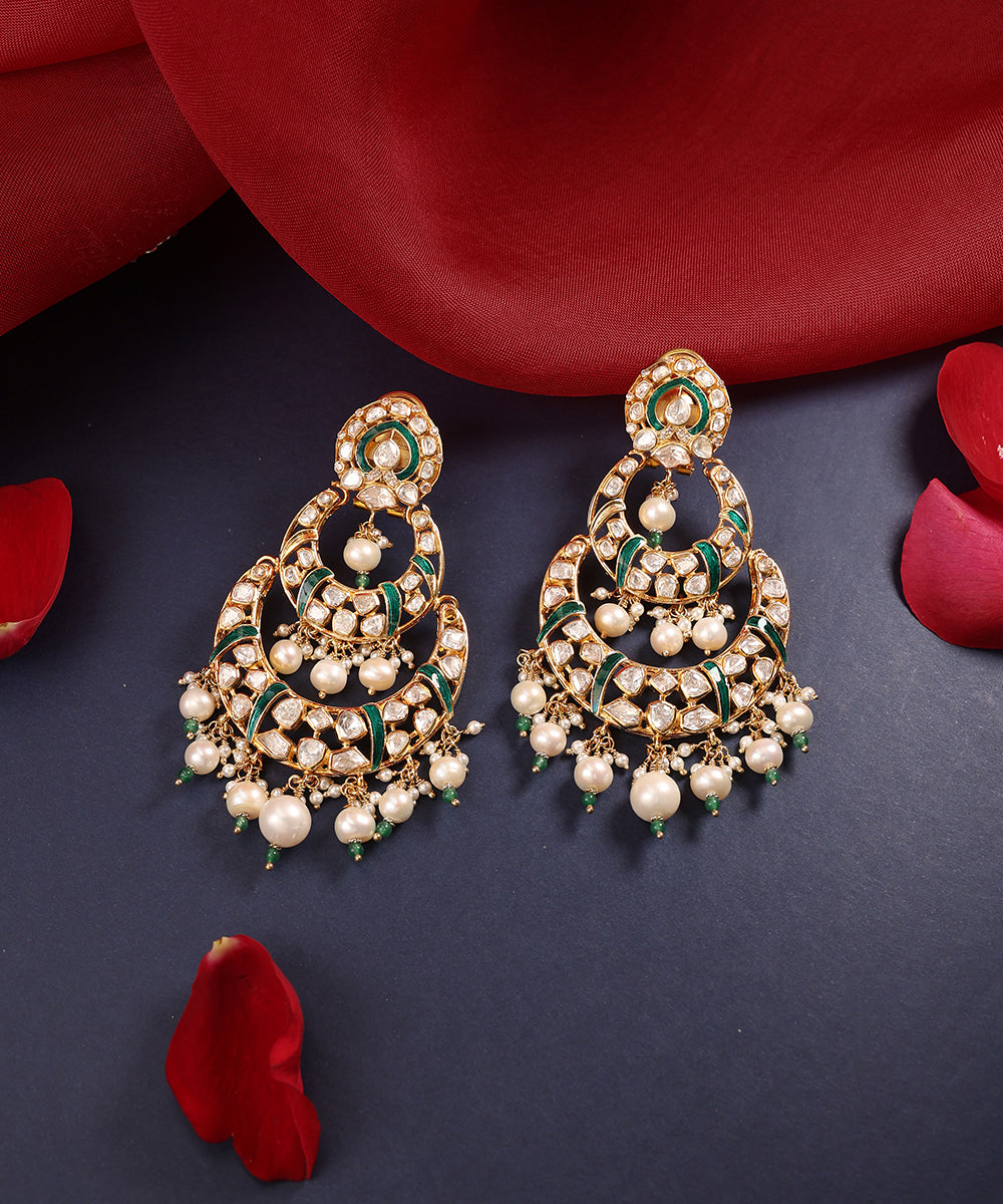 Zohreh_Handcrafted_Pure_Silver_Chandbali_Earrings_With_Semi_Precious_Stones_WeaverStory_01