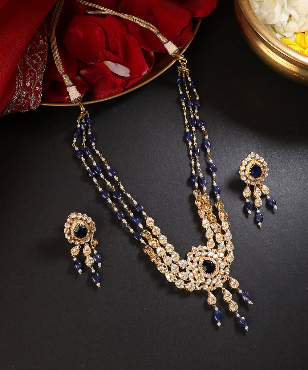 Sia_Handcrafted_Pure_Silver_Necklace_Set_With_Semi_Precious_Stones_WeaverStory_01