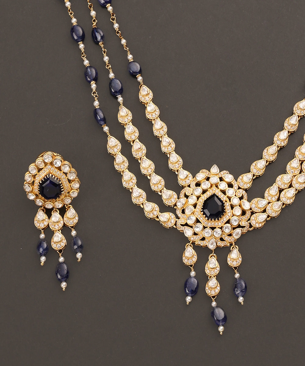 Sia_Handcrafted_Pure_Silver_Necklace_Set_With_Semi_Precious_Stones_WeaverStory_04