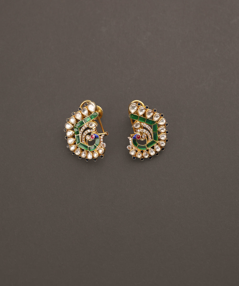 Sahar_Handcrafted_Pure_Silver_Earrings_With_Semi_Precious_Stones_WeaverStory_02