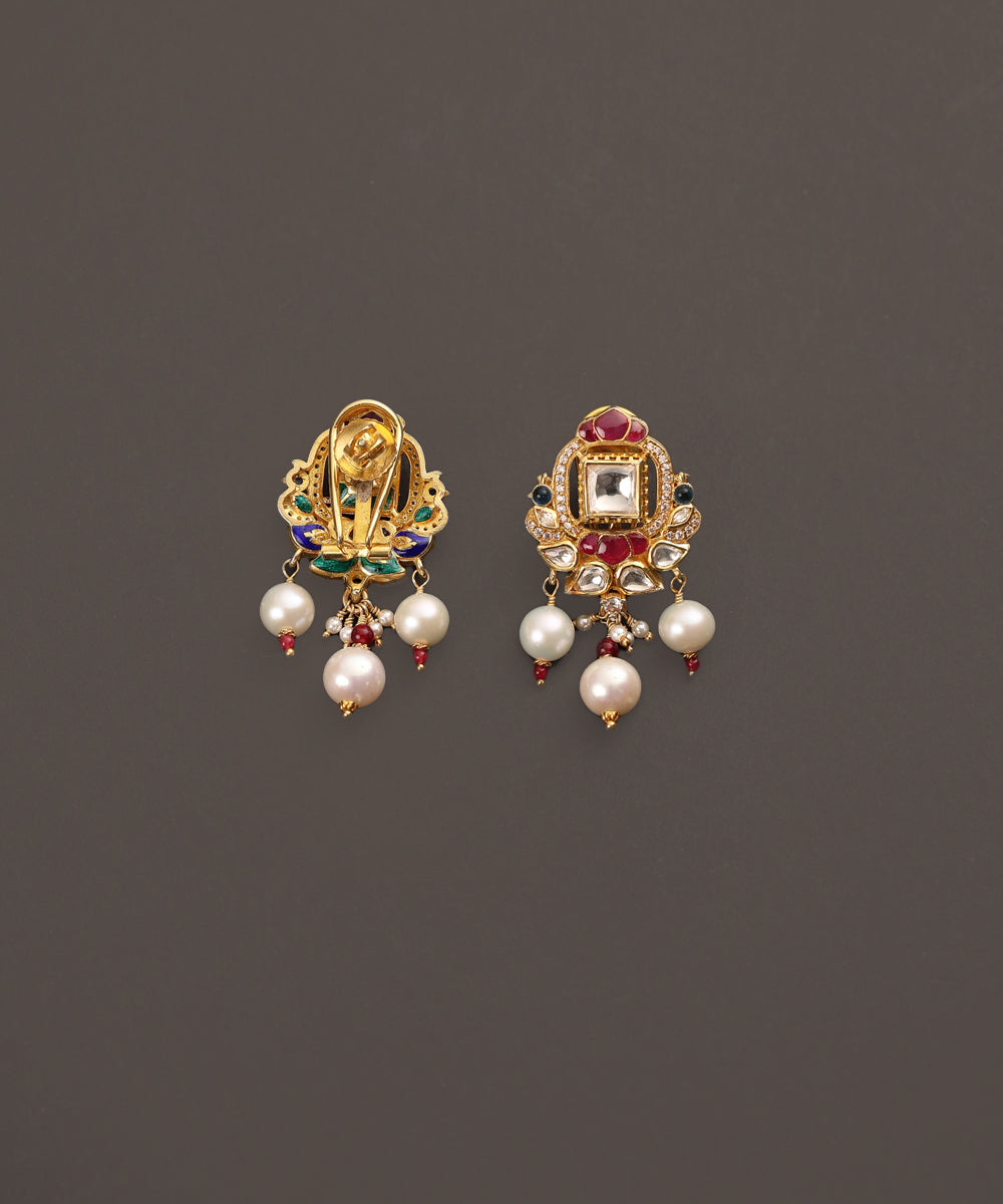 Bahar_Handcrafted_Pure_Silver_Earrings_With_Semi_Precious_Stones_And_Pearls_WeaverStory_03