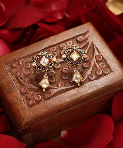 Donya_Handcrafted_Pure_Silver_Earrings_With_Semi_Precious_Stones_And_Pearls_WeaverStory_01