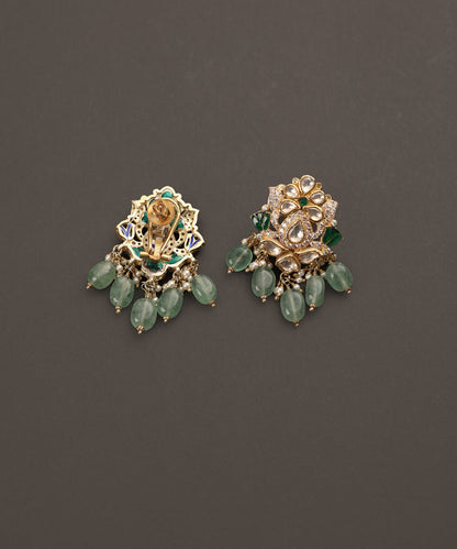 Nazneen_Handcrafted_Pure_Silver_Earrings_With_Semi_Precious_Stones_WeaverStory_02